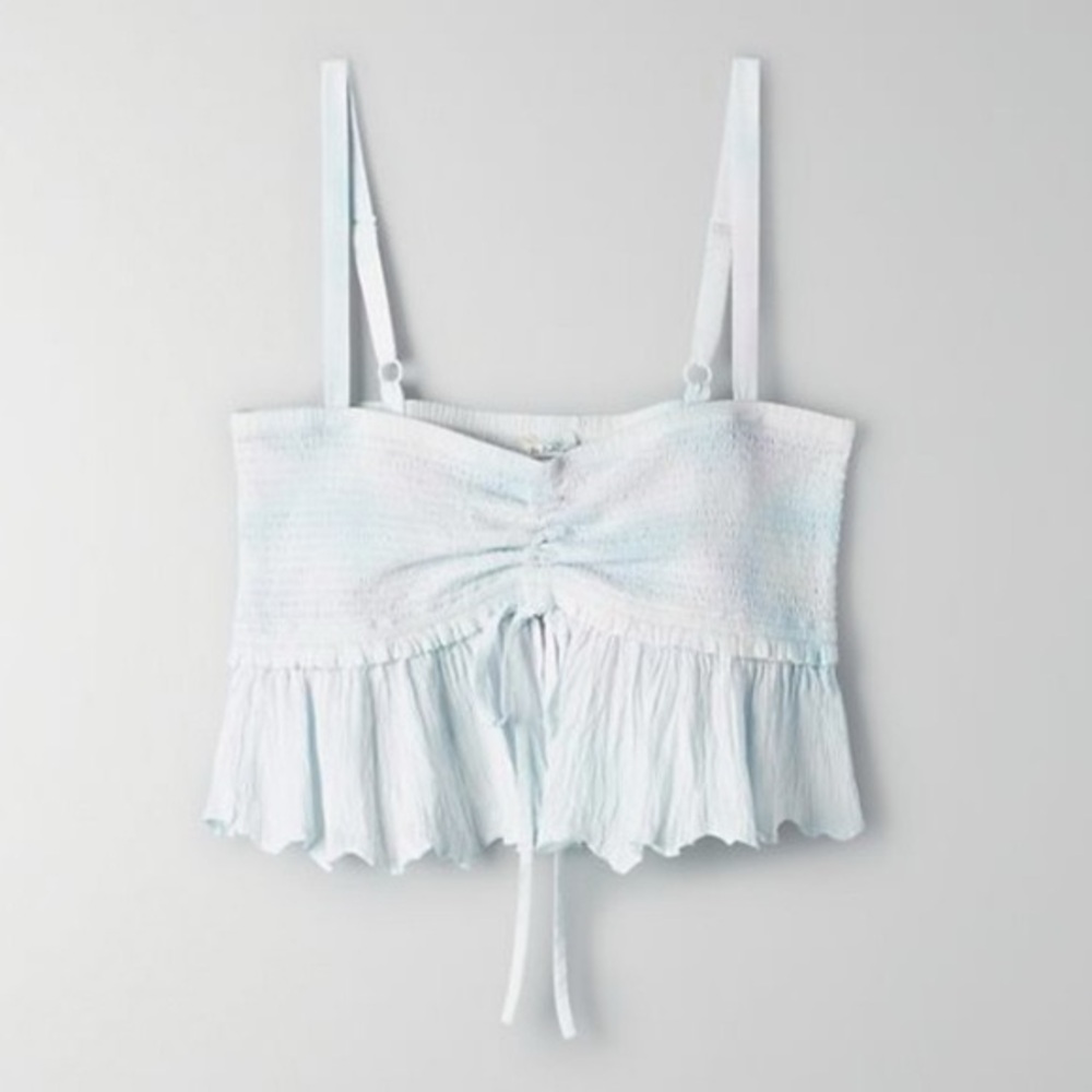 Aritzia Wilfred La Boheme Dareau Camisole Blue Pink XXS